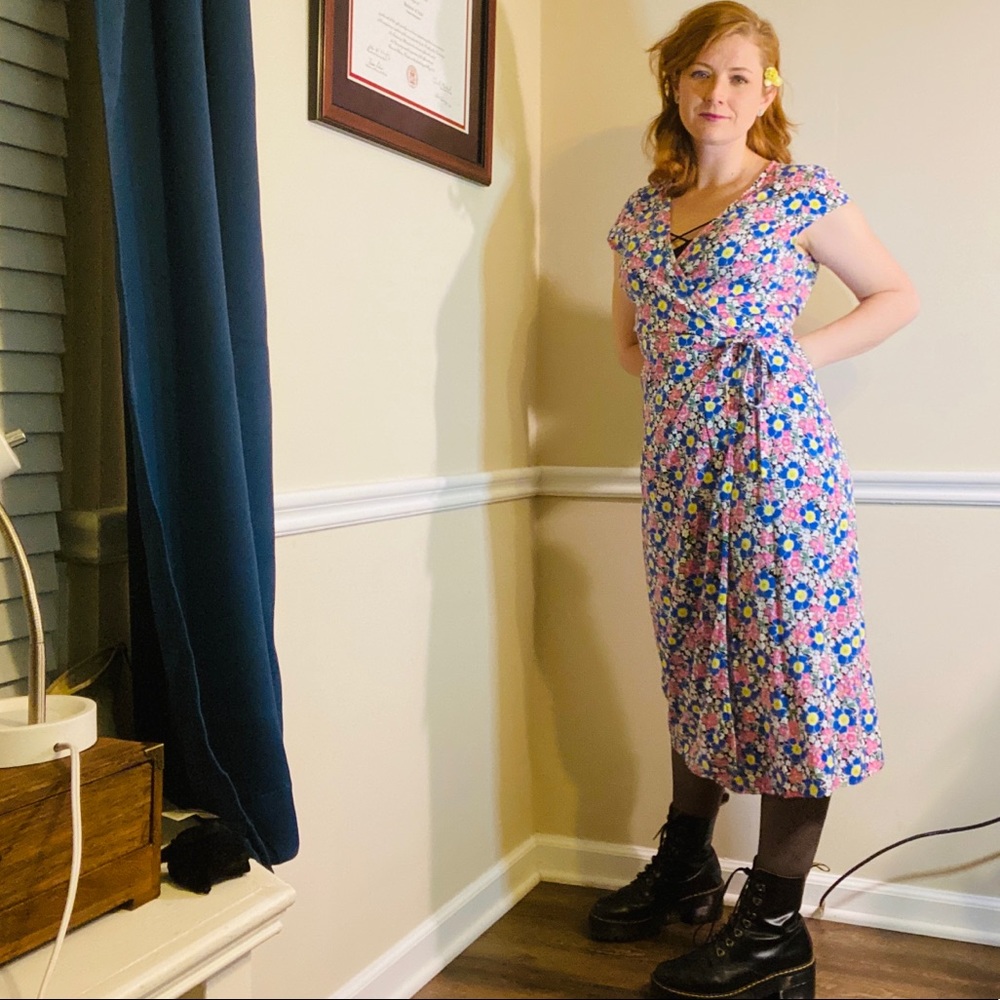 J Crew 2019 Floral Wrap Dress